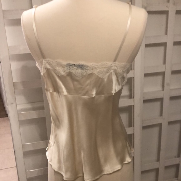 cream colored silk camisole - Picture 3 of 4